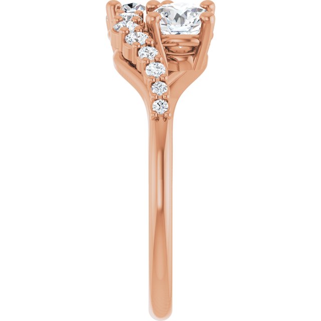 Anel Toi et Moi Delicado – Rosé 14k – perfil