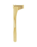 Anel Leque em Ouro 14k com Diamantes Naturais