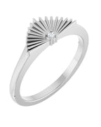 Anel Leque em Ouro 14k com Diamantes Naturais