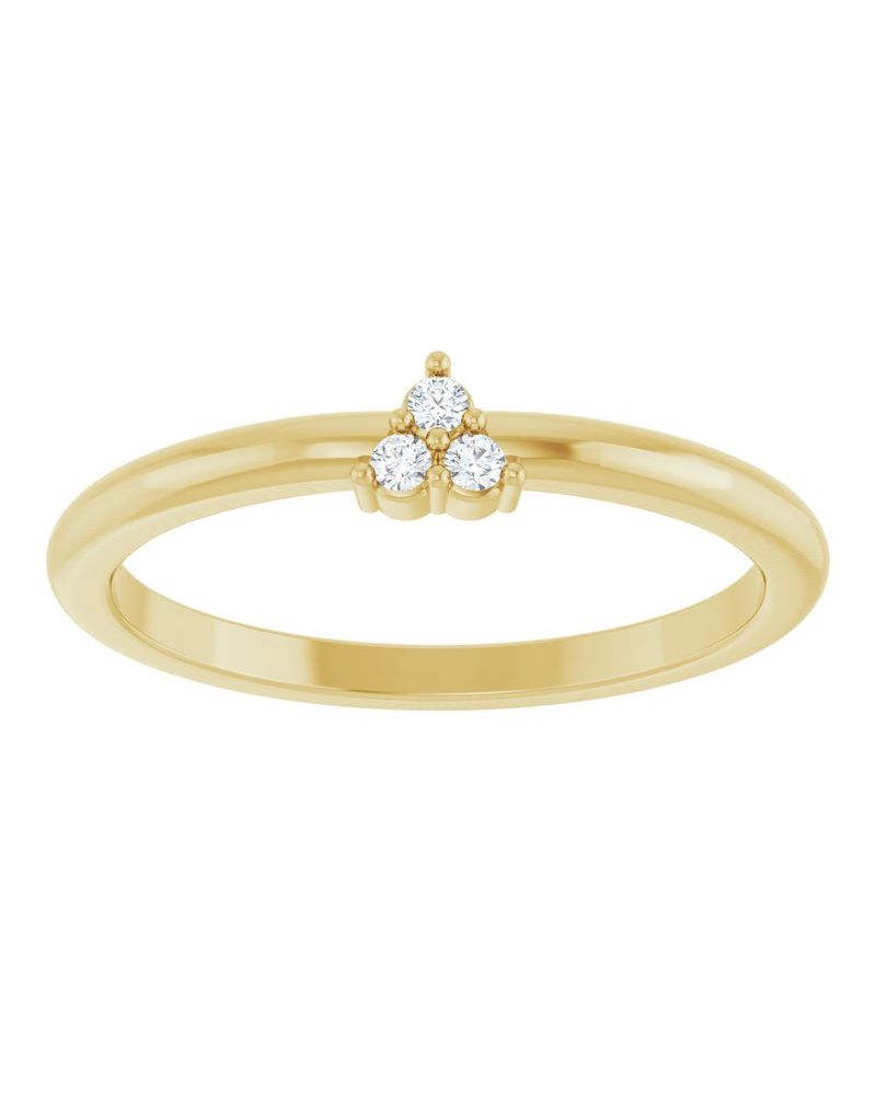 Anel Cluster em Ouro 14k com Diamantes Naturais