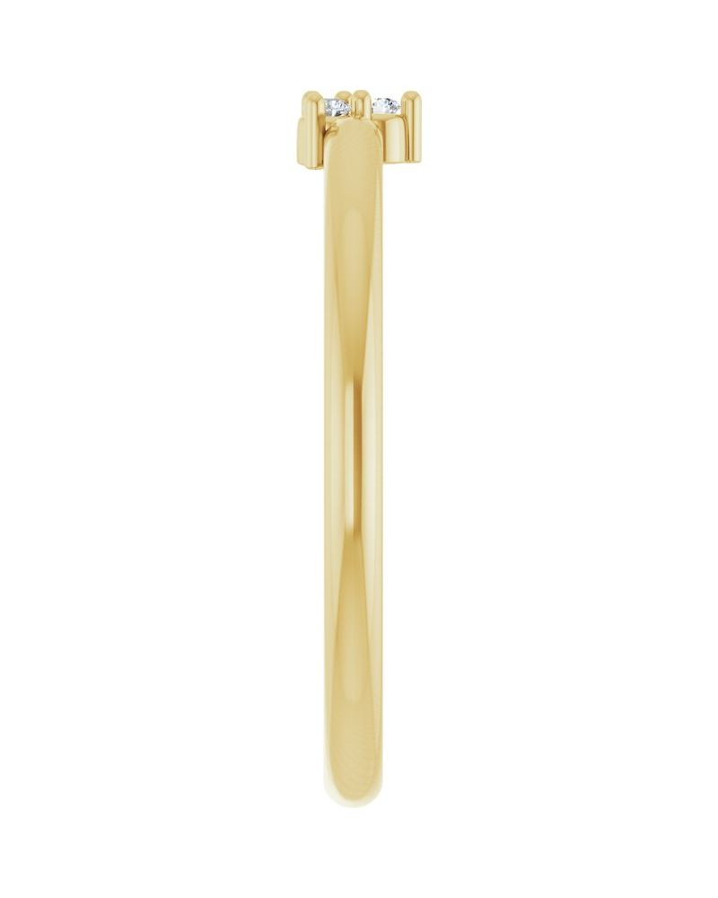Anel Cluster em Ouro 14k com Diamantes Naturais