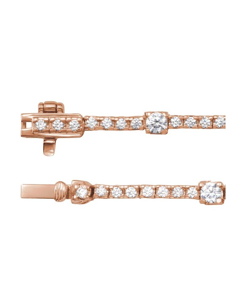 Colar Riviera em Ouro 14k com Diamantes de Laboratório – Modelo 6