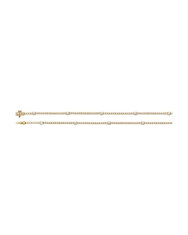 Colar Riviera em Ouro 14k com Diamantes de Laboratório – Modelo 6