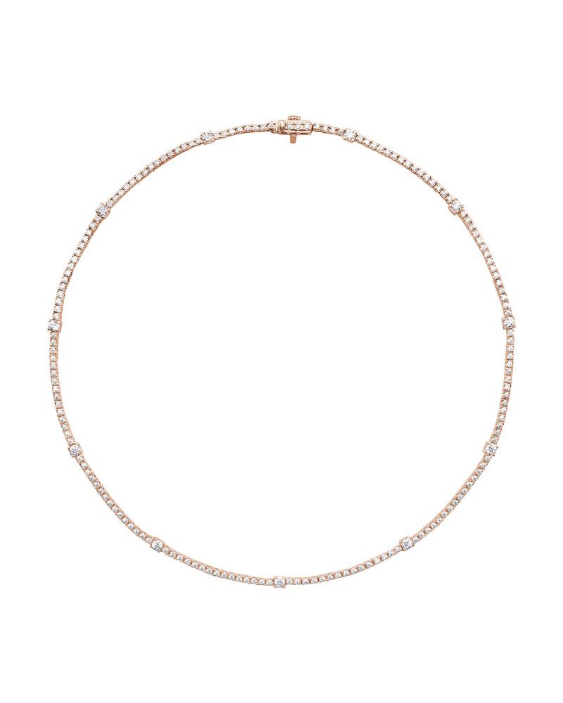 Colar Riviera em Ouro 14k com Diamantes de Laboratório – Modelo 6