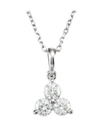 Colar Três Pedras em Ouro 14k com Diamantes Naturais – Modelo 4