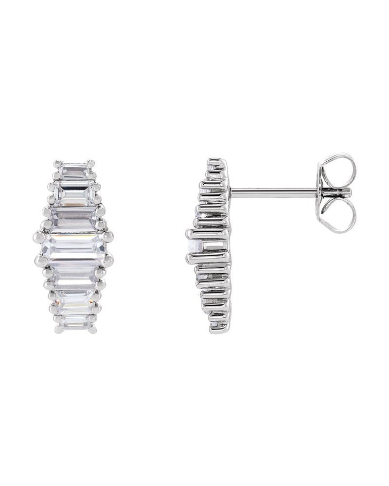 Brinco Ponto de Luz em Ouro 14k com Diamantes de Laboratório – Modelo 6