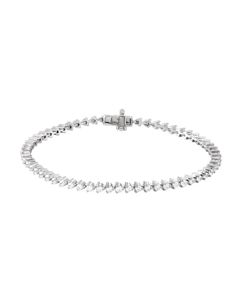 Pulseira Riviera em Ouro 14k com Diamantes Naturais – Modelo 3