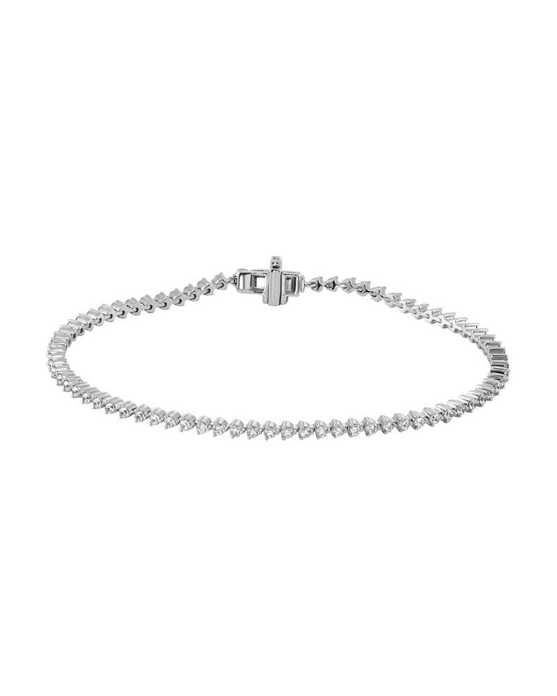 Pulseira Riviera em Ouro 14k com Diamantes de Laboratório – Modelo 14