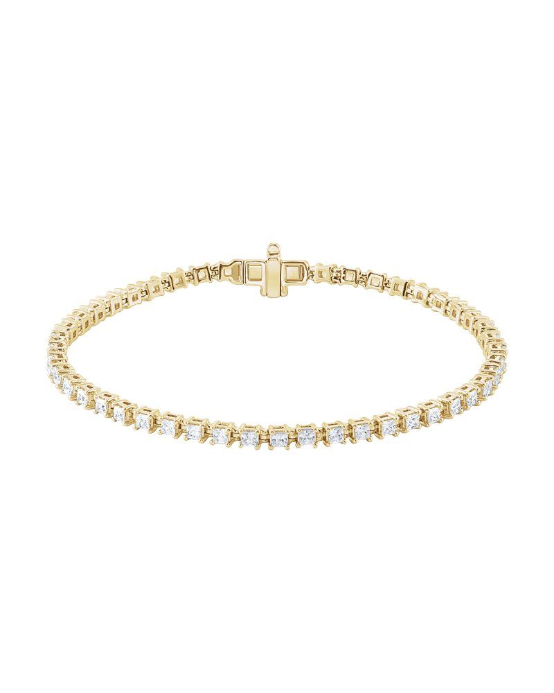 Pulseira Riviera em Ouro 14k com Diamantes de Laboratório – Modelo 15