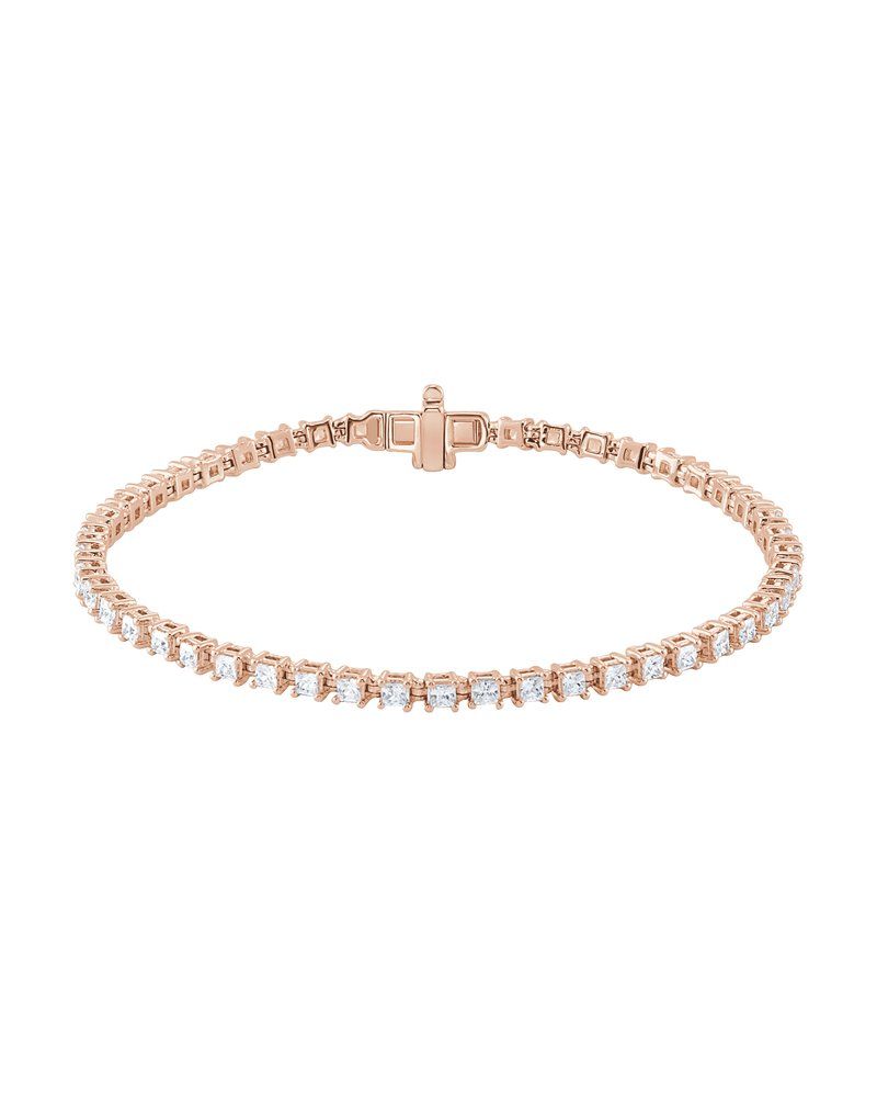 Pulseira Riviera em Ouro 14k com Diamantes de Laboratório – Modelo 15