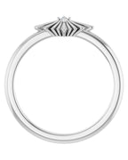 Anel Estrela Cravejado em Ouro 14k com Diamantes Naturais – Modelo 3