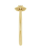 Anel Estrela Cravejado em Ouro 14k com Diamantes Naturais – Modelo 3