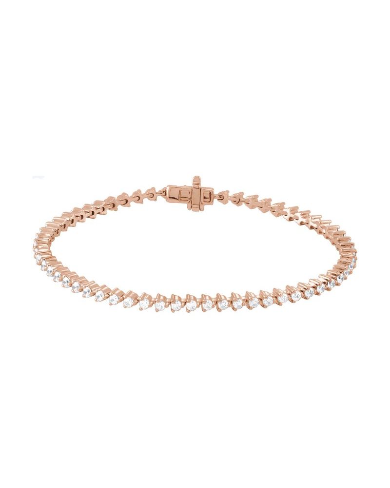 Pulseira Riviera em Ouro 14k com Diamantes de Laboratório – Modelo 14
