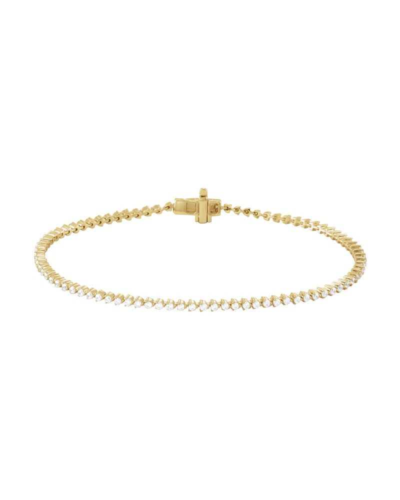 Pulseira Riviera em Ouro 14k com Diamantes de Laboratório – Modelo 14