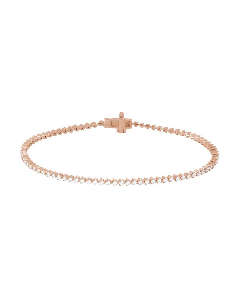 Pulseira Riviera em Ouro 14k com Diamantes Naturais – Modelo 3