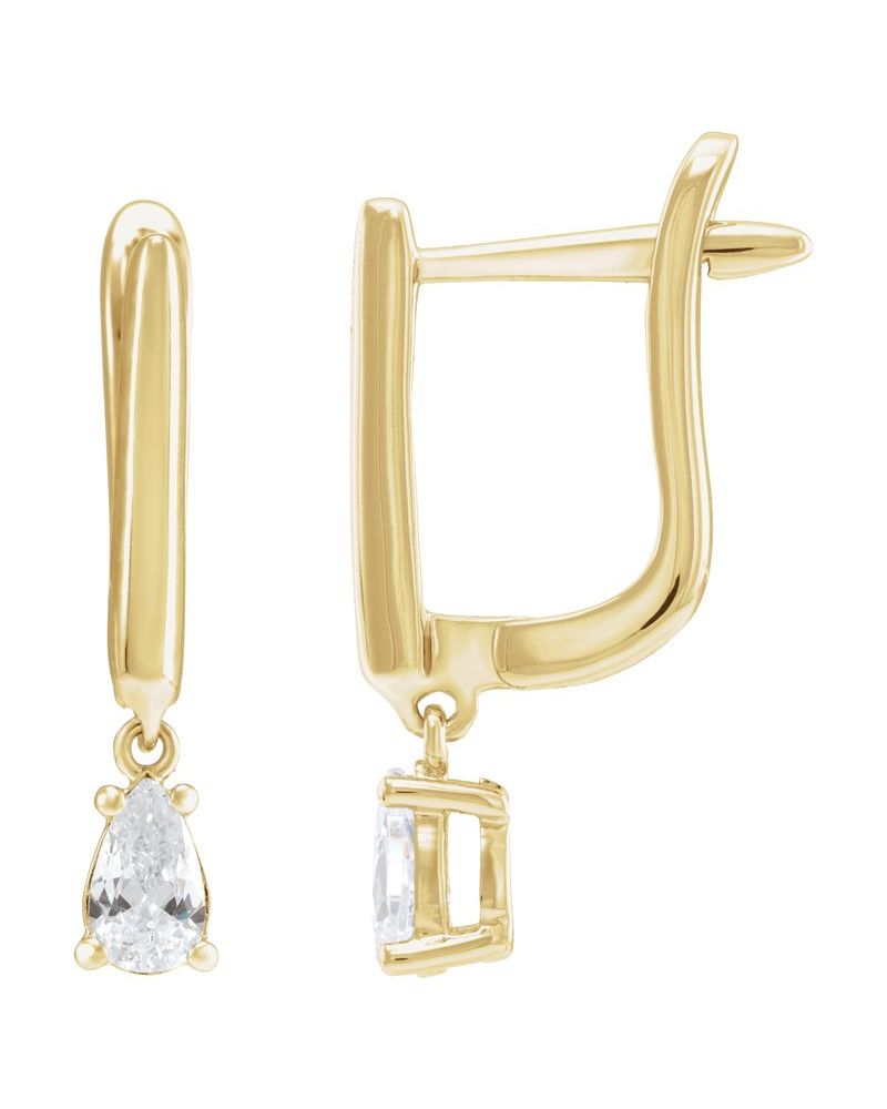 Brinco em Ouro 14k com Diamantes de Laboratório – Modelo 9