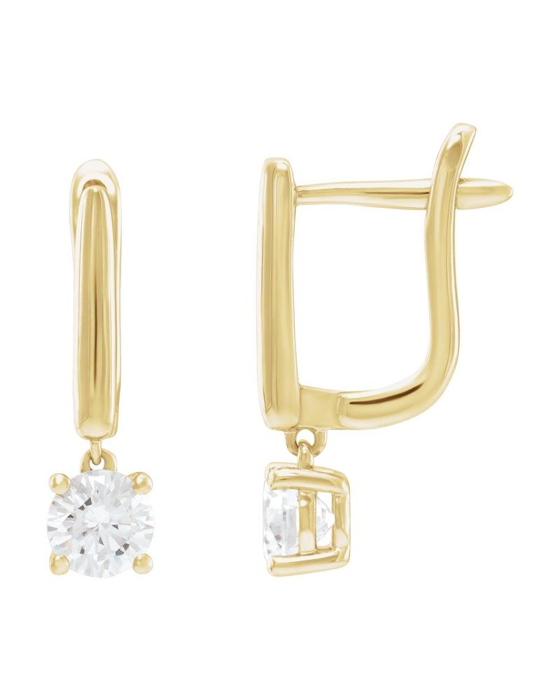 Brinco em Ouro 14k com Diamantes de Laboratório – Modelo 5