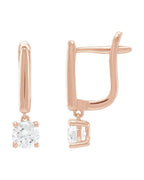 Brinco em Ouro 14k com Diamantes de Laboratório – Modelo 5