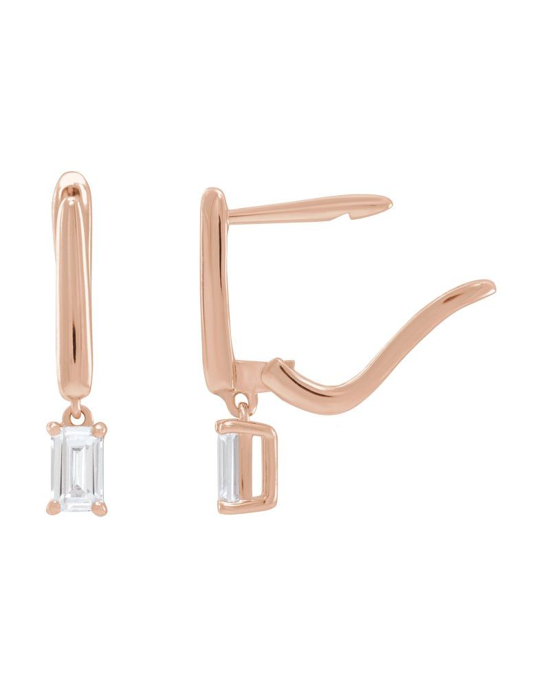 Brinco em Ouro 14k com Diamantes de Laboratório – Modelo 10