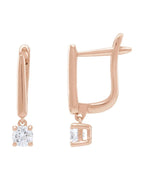 Brinco em Ouro 14k com Diamantes de Laboratório – Modelo 5