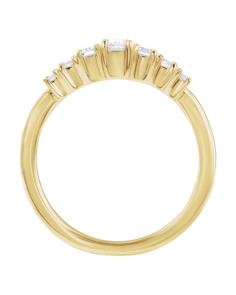 Anel em Ouro 14k com Diamantes de Laboratório – Modelo 3