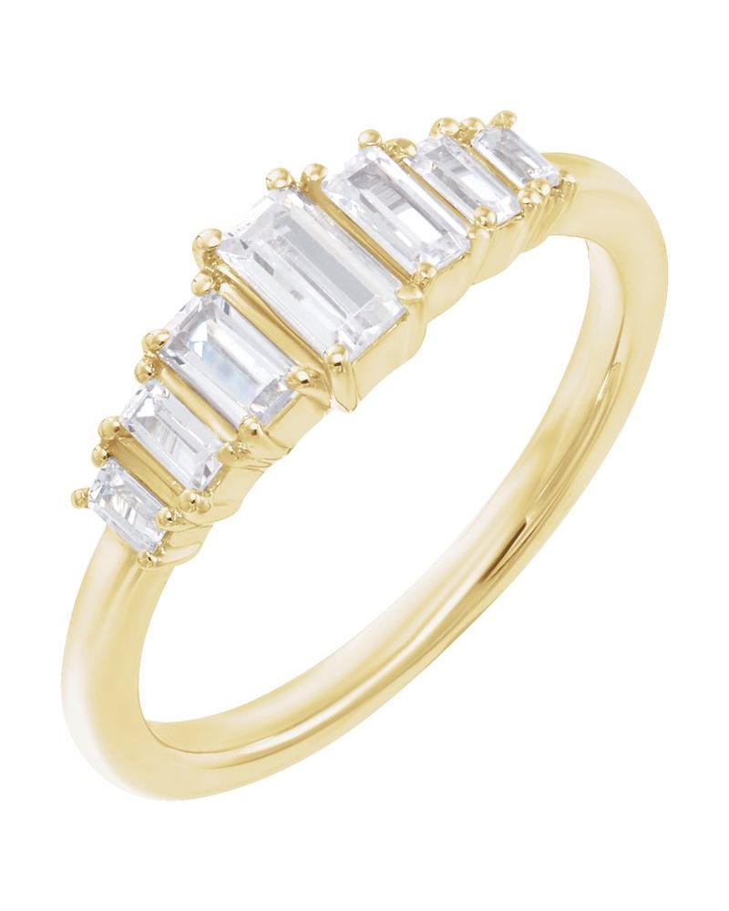 Anel em Ouro 14k com Diamantes de Laboratório – Modelo 3