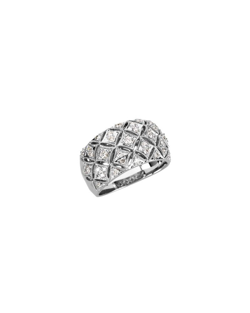 Anel Cravejado em Ouro 14k com Diamantes Naturais – Modelo 9