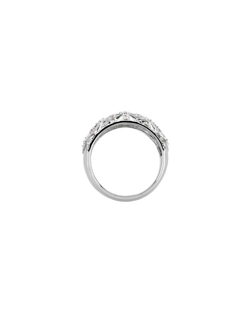 Anel Cravejado em Ouro 14k com Diamantes Naturais – Modelo 9