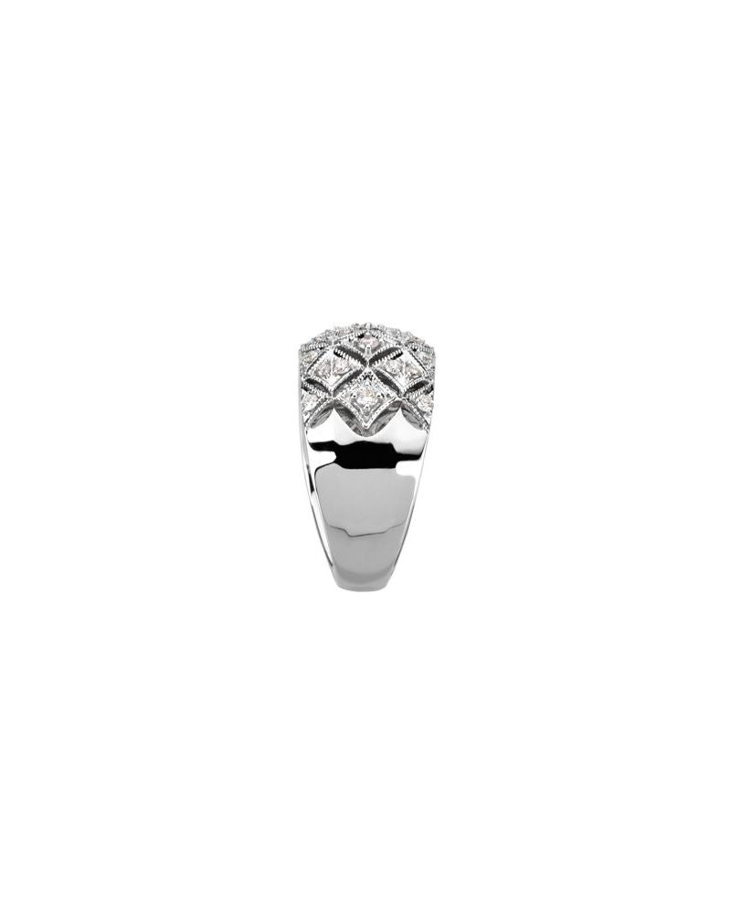 Anel Cravejado em Ouro 14k com Diamantes Naturais – Modelo 9