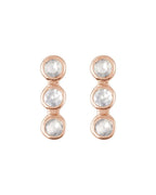 Brinco Três Pedras Barra em Ouro 14k com Diamantes Naturais – Modelo 2