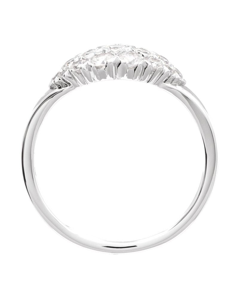 Anel Cluster em Ouro 14k com Diamantes Naturais – Modelo 2