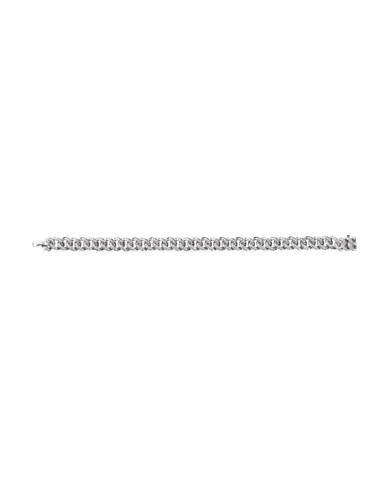 Pulseira Elos Cravejada em Ouro 14k com Diamantes Naturais – Modelo 4