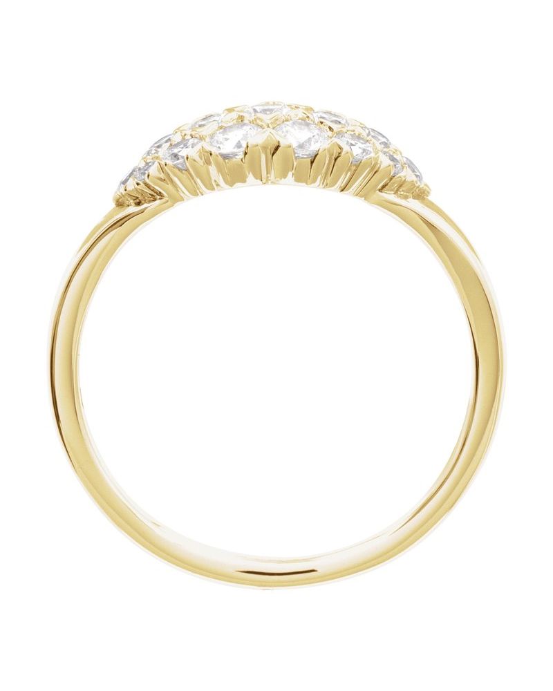 Anel Cluster em Ouro 14k com Diamantes Naturais – Modelo 2