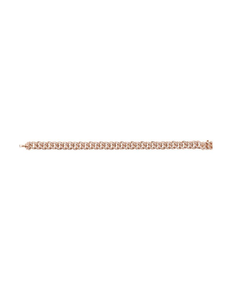 Pulseira Elos Cravejada em Ouro 14k com Diamantes Naturais – Modelo 4