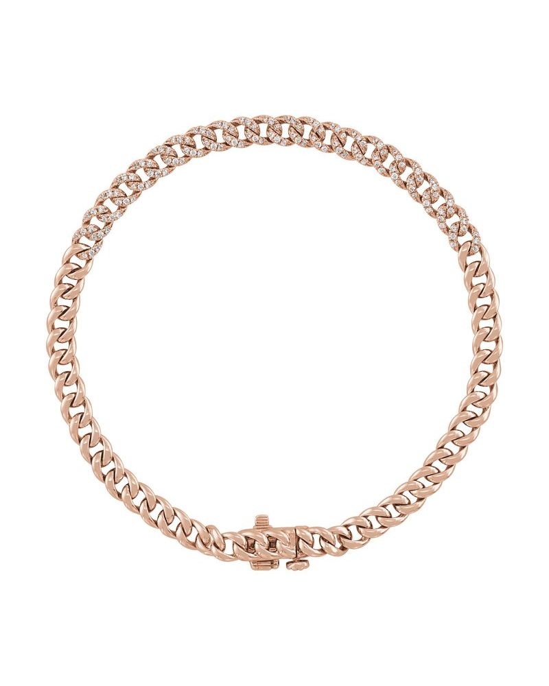 Pulseira Elos Cravejada em Ouro 14k com Diamantes Naturais – Modelo 3