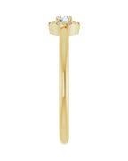 Anel Halo em Ouro 14k com Diamantes Naturais – Modelo 2