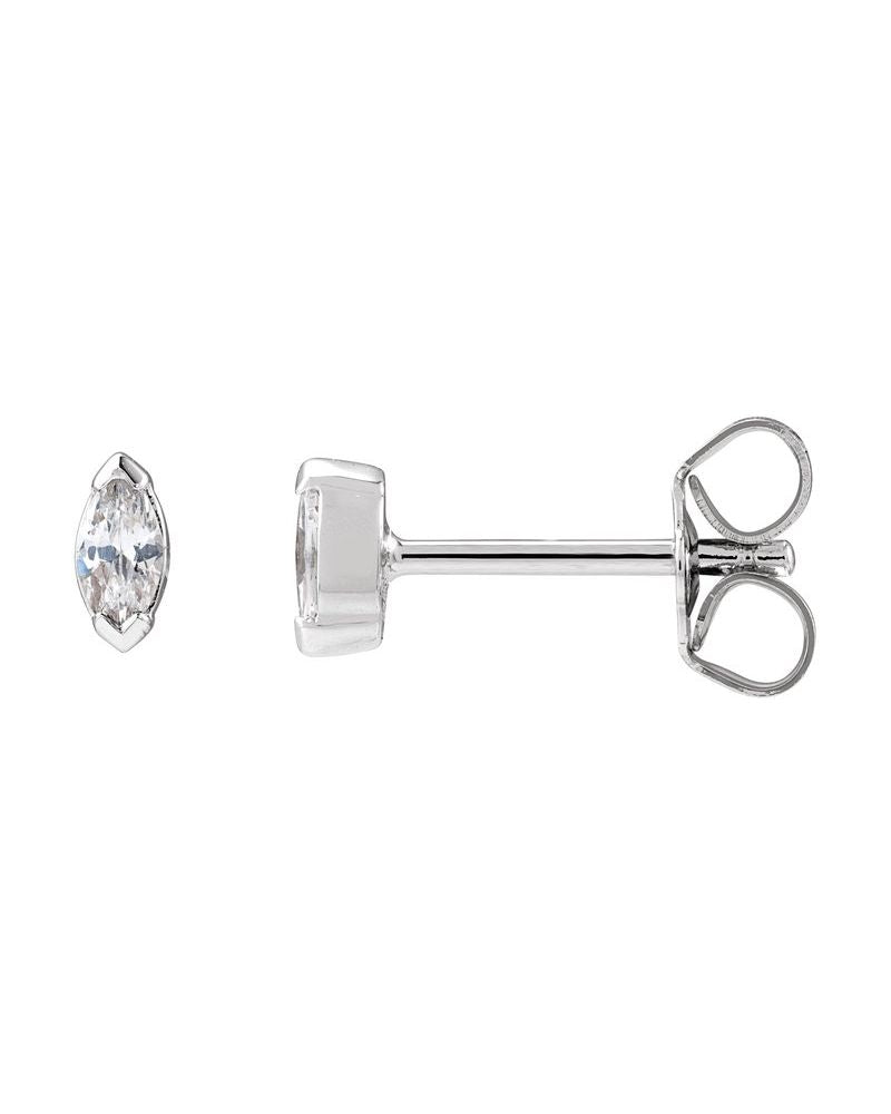 Brinco Ponto de Luz em Ouro 14k com Diamantes de Laboratório – Modelo 2