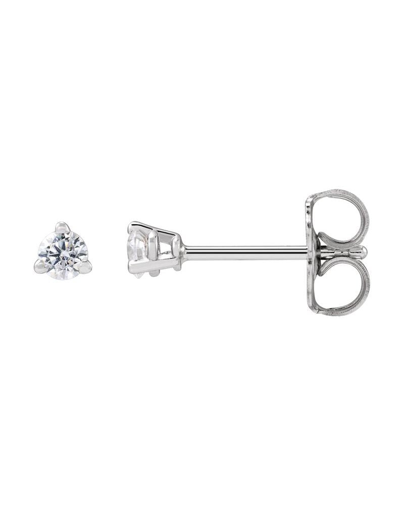 Brinco Ponto de Luz em Ouro 14k com Diamantes de Laboratório – Modelo 3