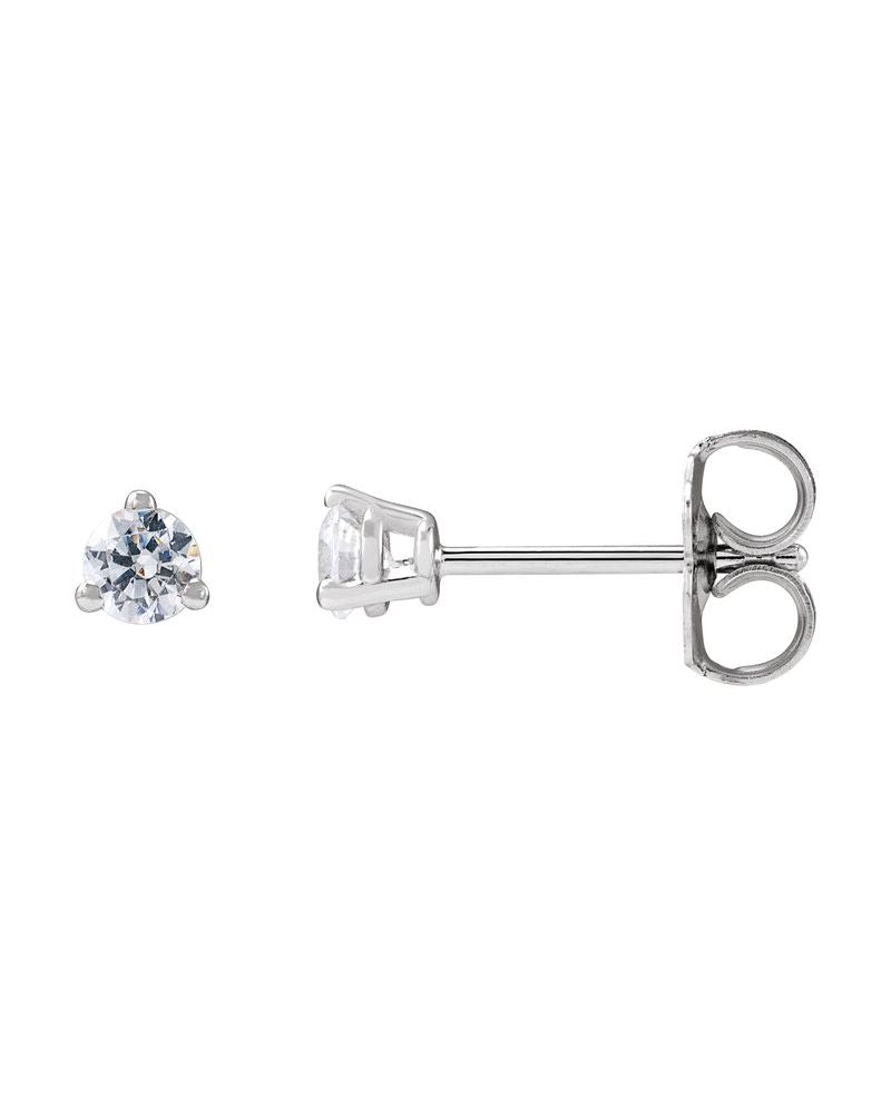 Brinco Ponto de Luz em Ouro 14k com Diamantes de Laboratório – Modelo 3