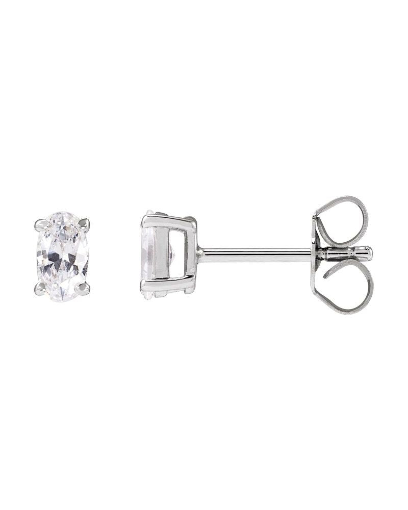 Brinco Ponto de Luz em Ouro 14k com Diamantes de Laboratório – Modelo 5