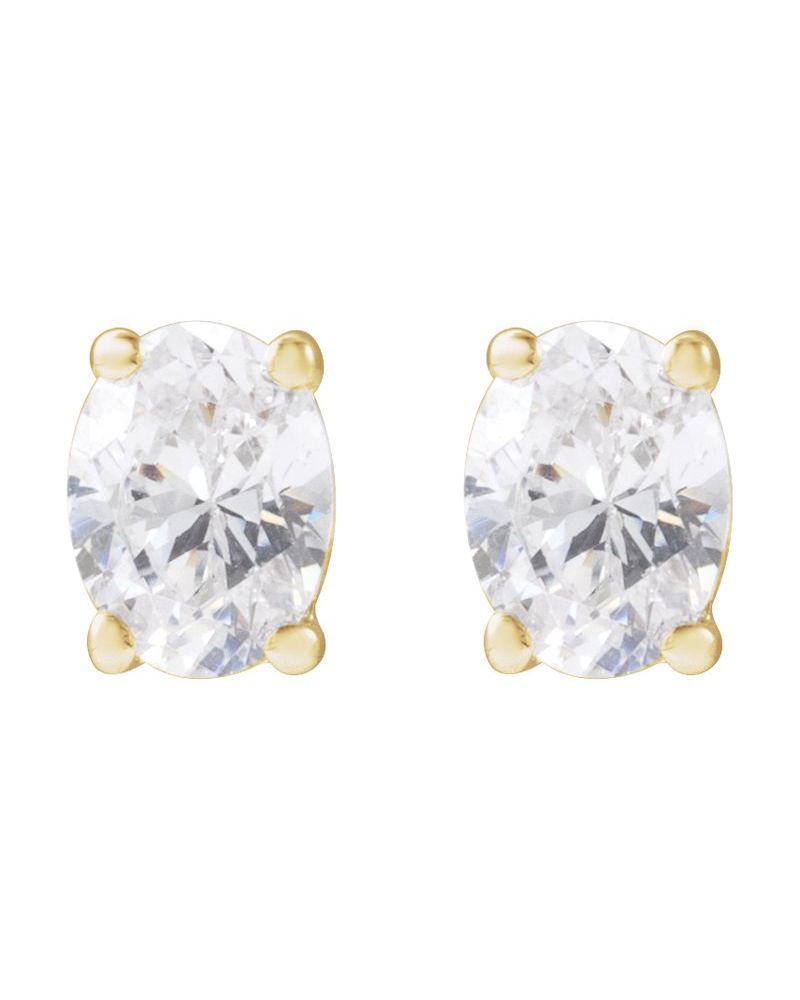 Brinco Ponto de Luz em Ouro 14k com Diamantes de Laboratório – Modelo 5