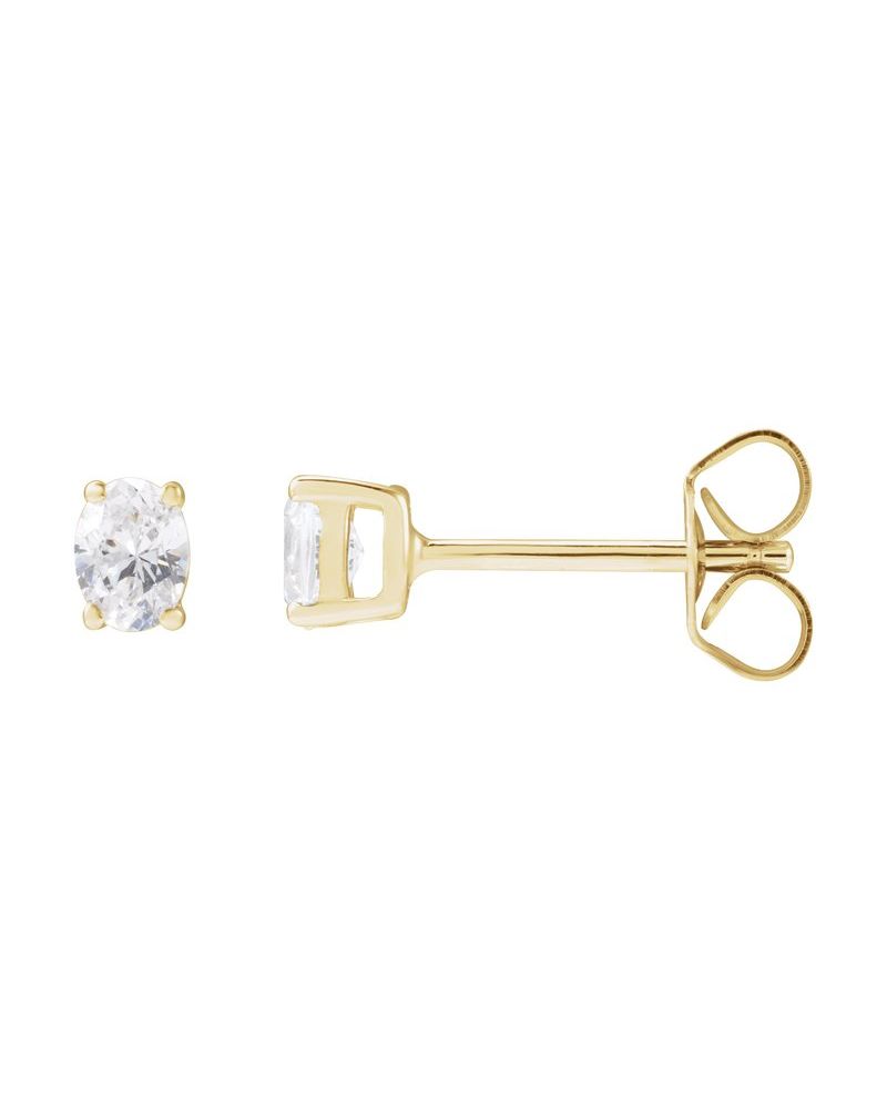 Brinco Ponto de Luz em Ouro 14k com Diamantes de Laboratório – Modelo 5