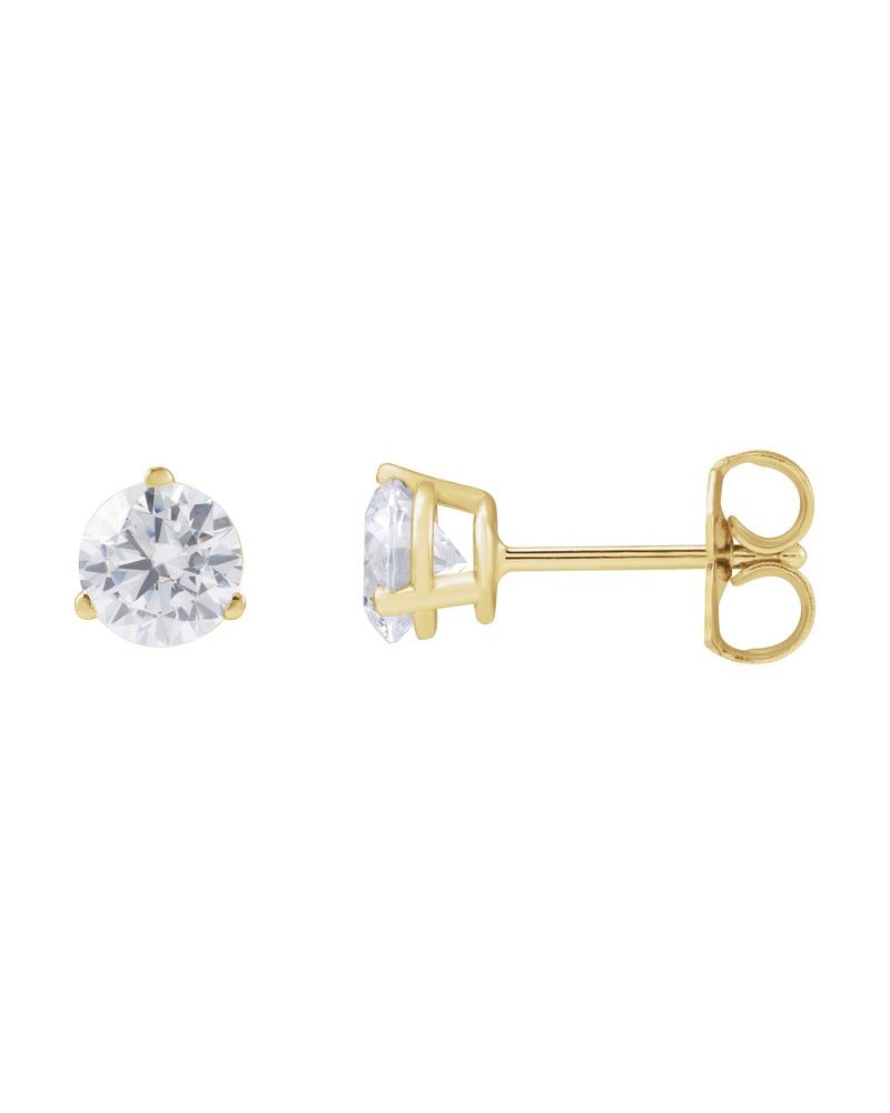 Brinco Ponto de Luz em Ouro 14k com Diamantes de Laboratório – Modelo 3