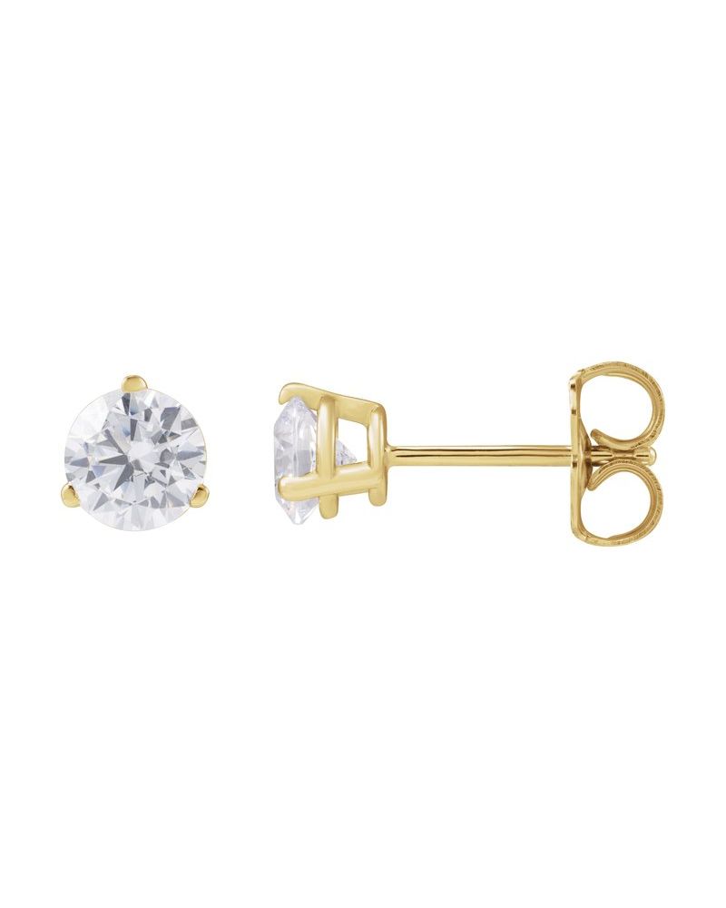 Brinco Ponto de Luz em Ouro 14k com Diamantes de Laboratório – Modelo 3