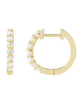 Brinco de Aro em Ouro 14k com Diamantes de Laboratório