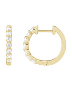 Brinco de Aro em Ouro 14k com Diamantes de Laboratório