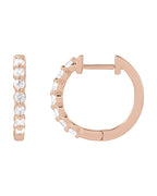 Brinco de Aro em Ouro 14k com Diamantes de Laboratório
