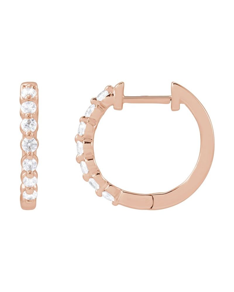 Brinco de Aro em Ouro 14k com Diamantes de Laboratório