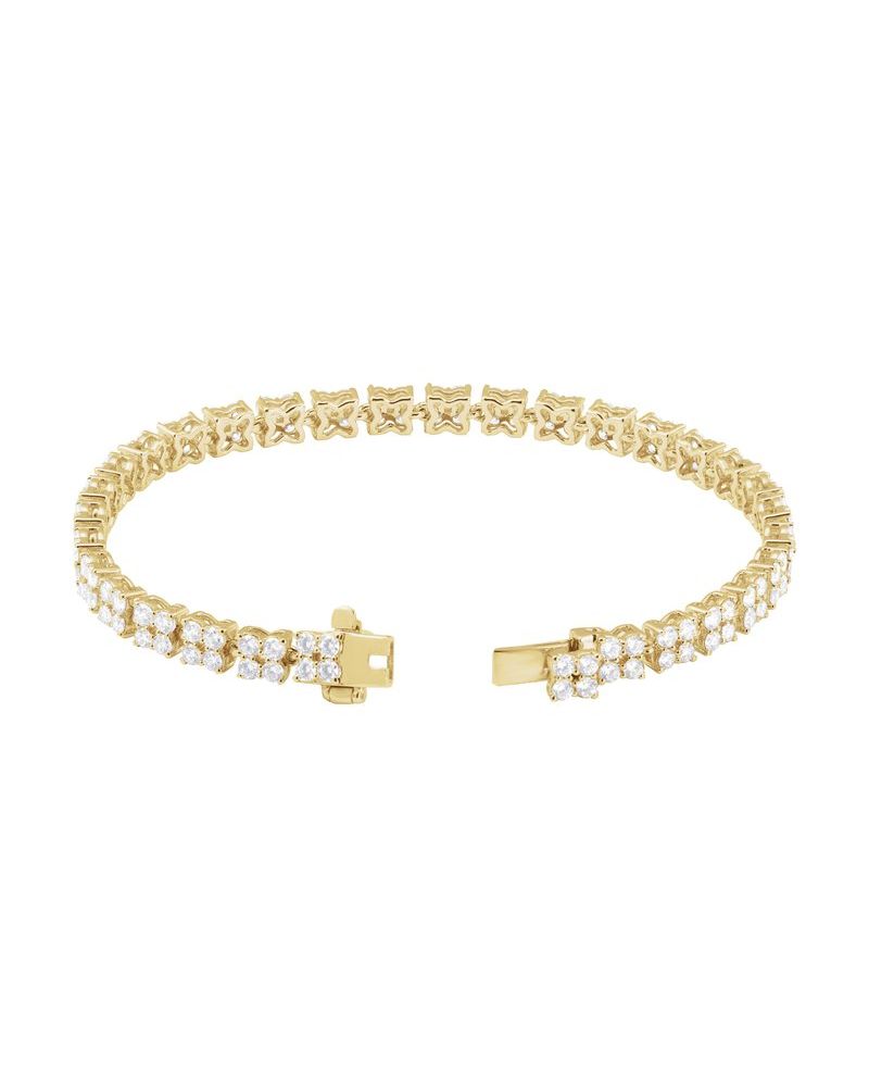 Pulseira Riviera em Ouro 14k com Diamantes de Laboratório – Modelo 13