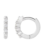Brinco de Aro Cravejado com Dobradiça em Ouro 14k com Diamantes Naturais – Modelo 2